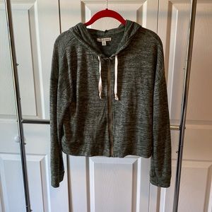 American Eagle Cropped Zip-up